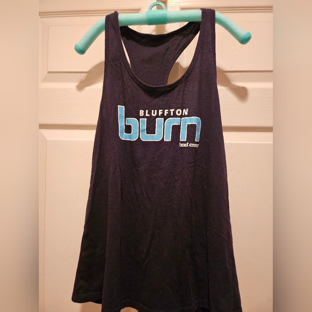 Burn Bppt Camp Bluffton Women's Black Tank Top. Size Medium.